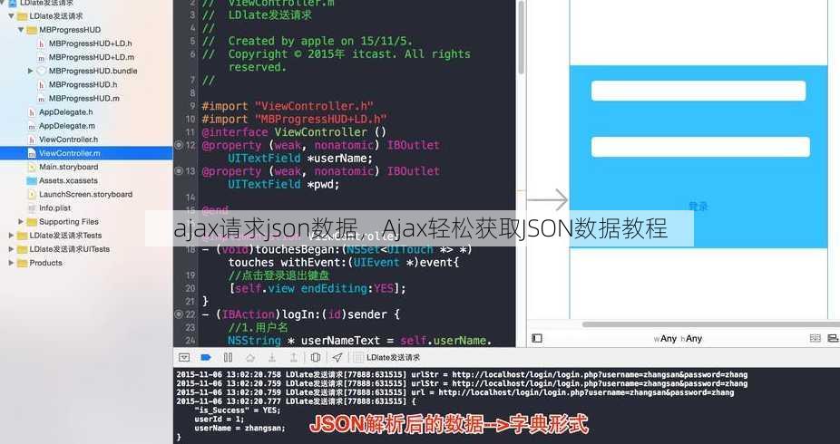 ajax请求json数据