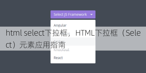 html select下拉框