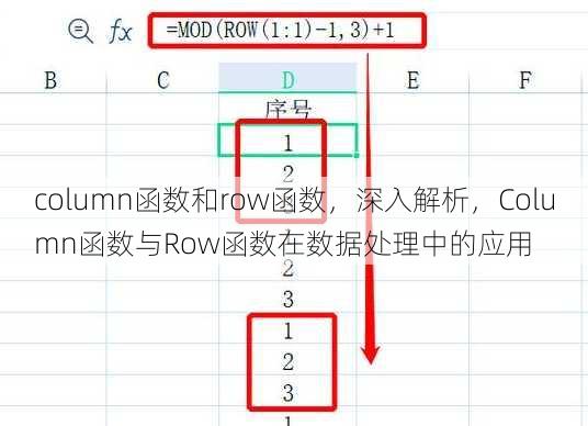 column函数和row函数