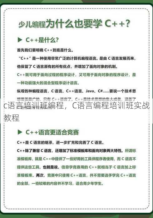 c语言培训班编程