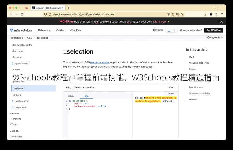 w3schools教程