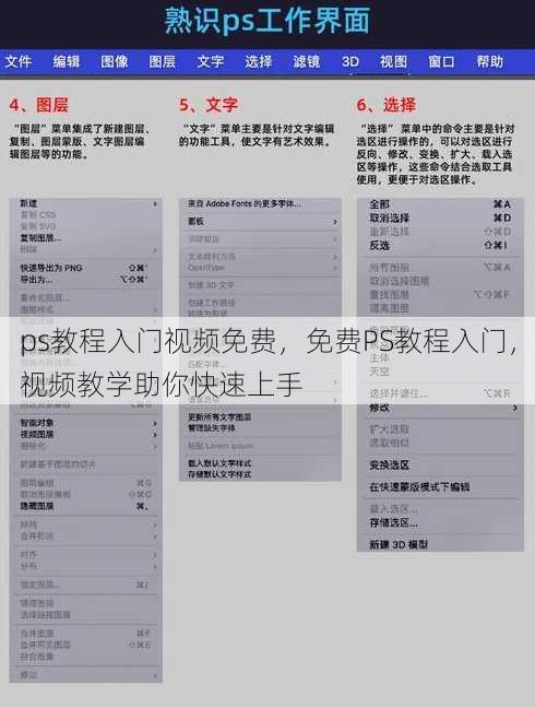 ps教程入门视频免费