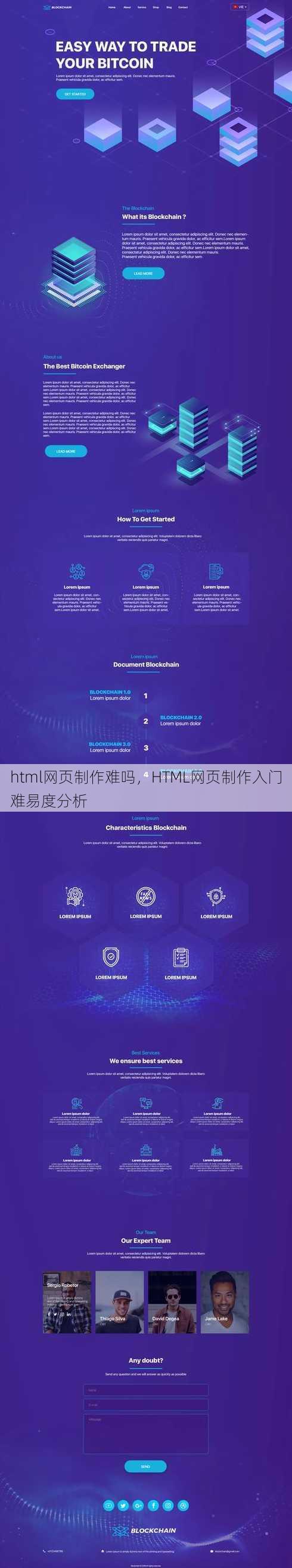 html网页制作难吗