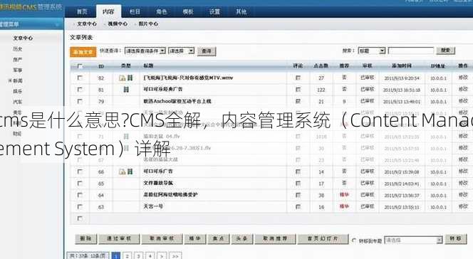 cms是什么意思?