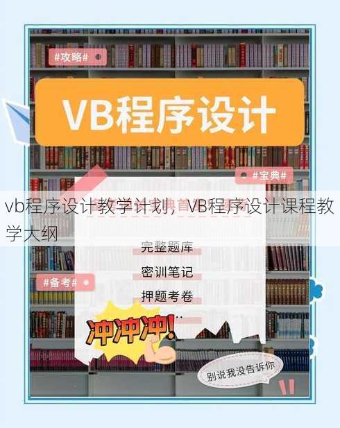 vb程序设计教学计划