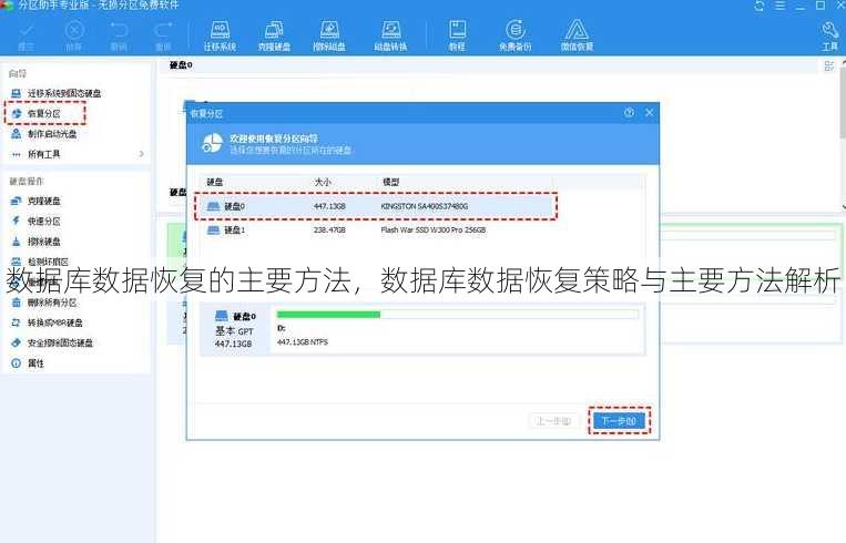 数据库数据恢复的主要方法