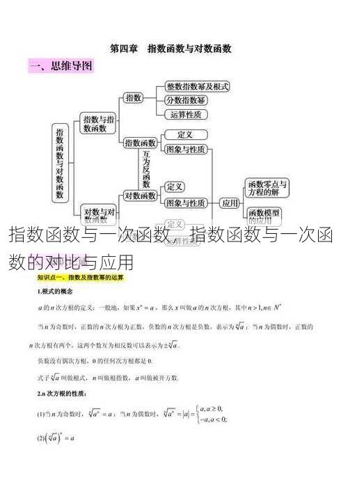 指数函数与一次函数