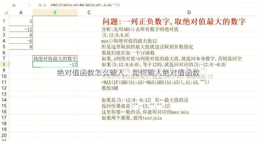 绝对值函数怎么输入