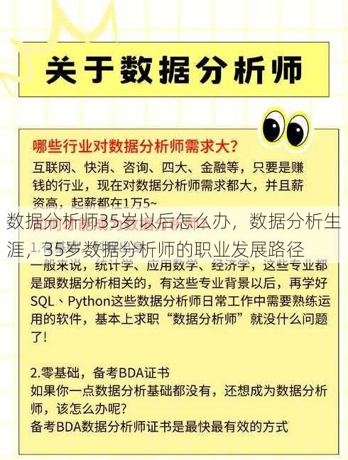数据分析师35岁以后怎么办