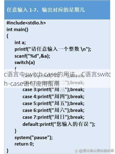 c语言中switch case的用法