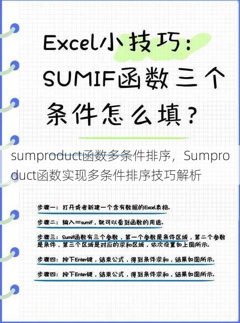 sumproduct函数多条件排序