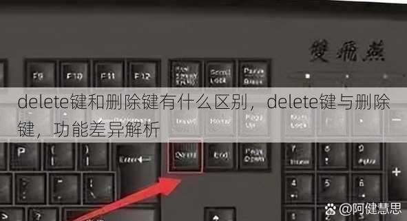 delete键和删除键有什么区别