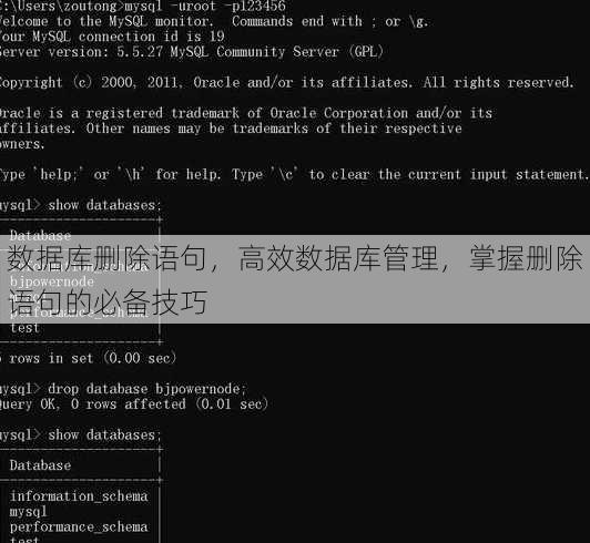 数据库删除语句