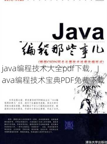 java编程技术大全pdf下载