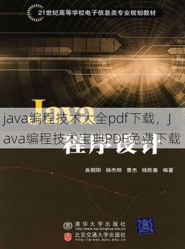 java编程技术大全pdf下载