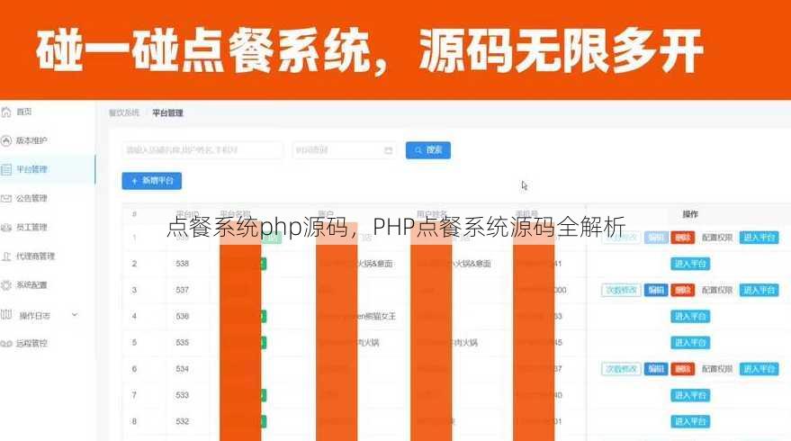 点餐系统php源码