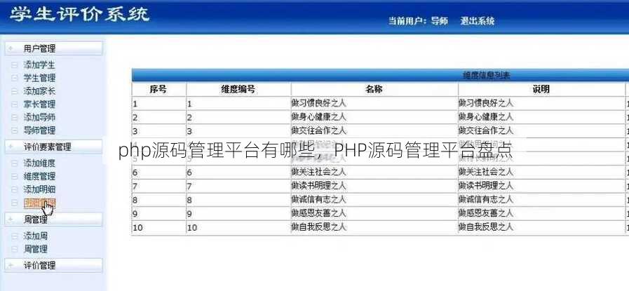 php源码管理平台有哪些