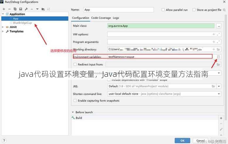 java代码设置环境变量