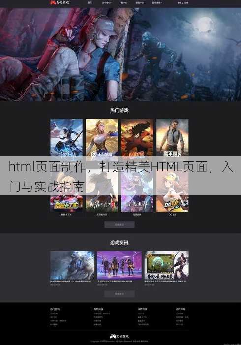 html页面制作