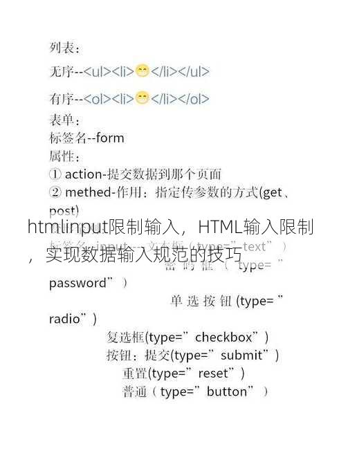 htmlinput限制输入