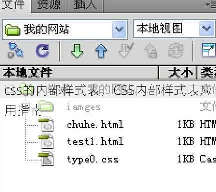 css的内部样式表