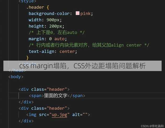 css margin塌陷