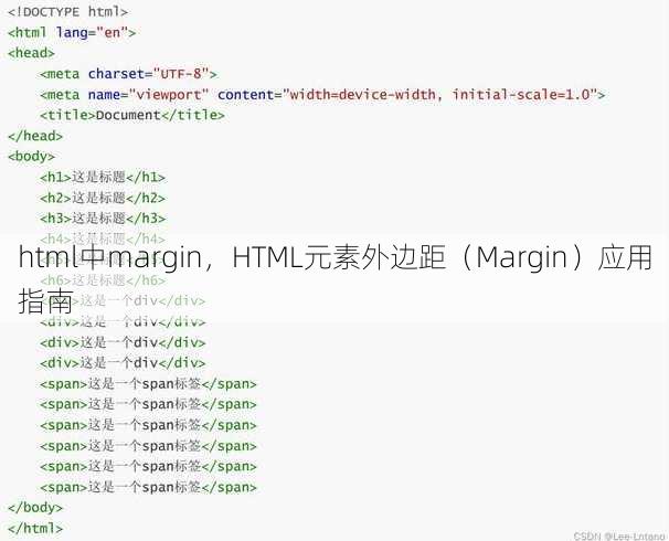 html中margin