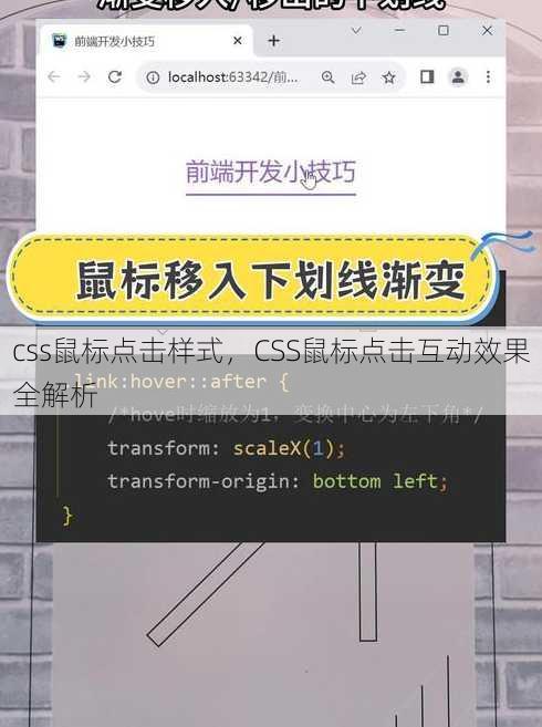 css鼠标点击样式