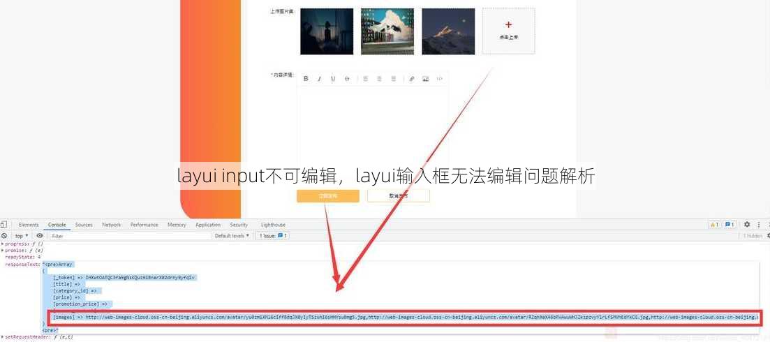 layui input不可编辑