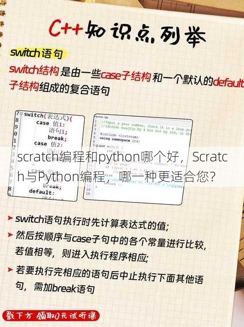 scratch编程和python哪个好