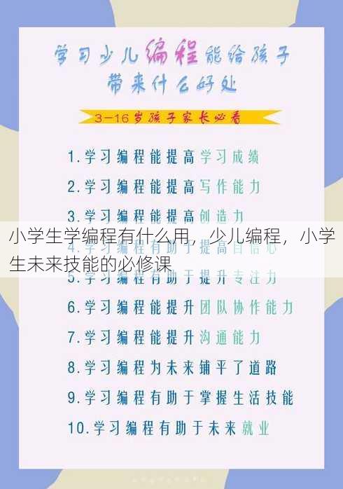 小学生学编程有什么用