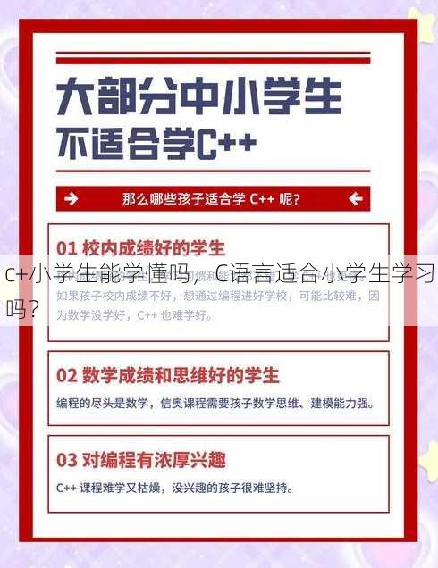 c+小学生能学懂吗