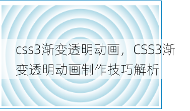 css3渐变透明动画