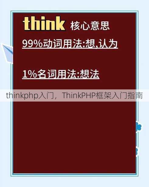 thinkphp入门