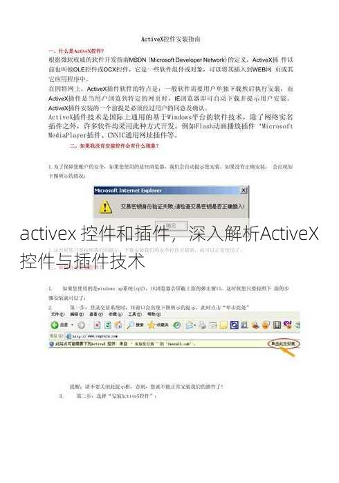 activex 控件和插件