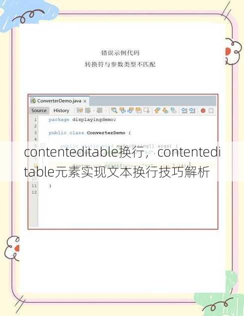 contenteditable换行