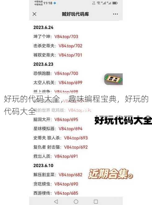 好玩的代码大全
