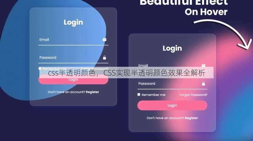 css半透明颜色