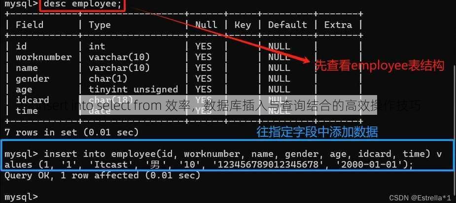 insert into select from 效率