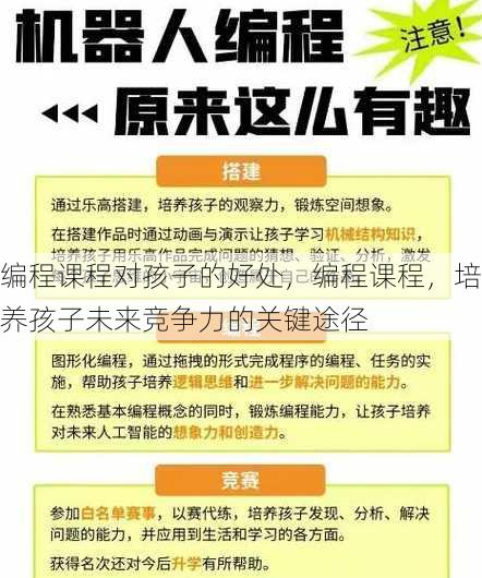 编程课程对孩子的好处