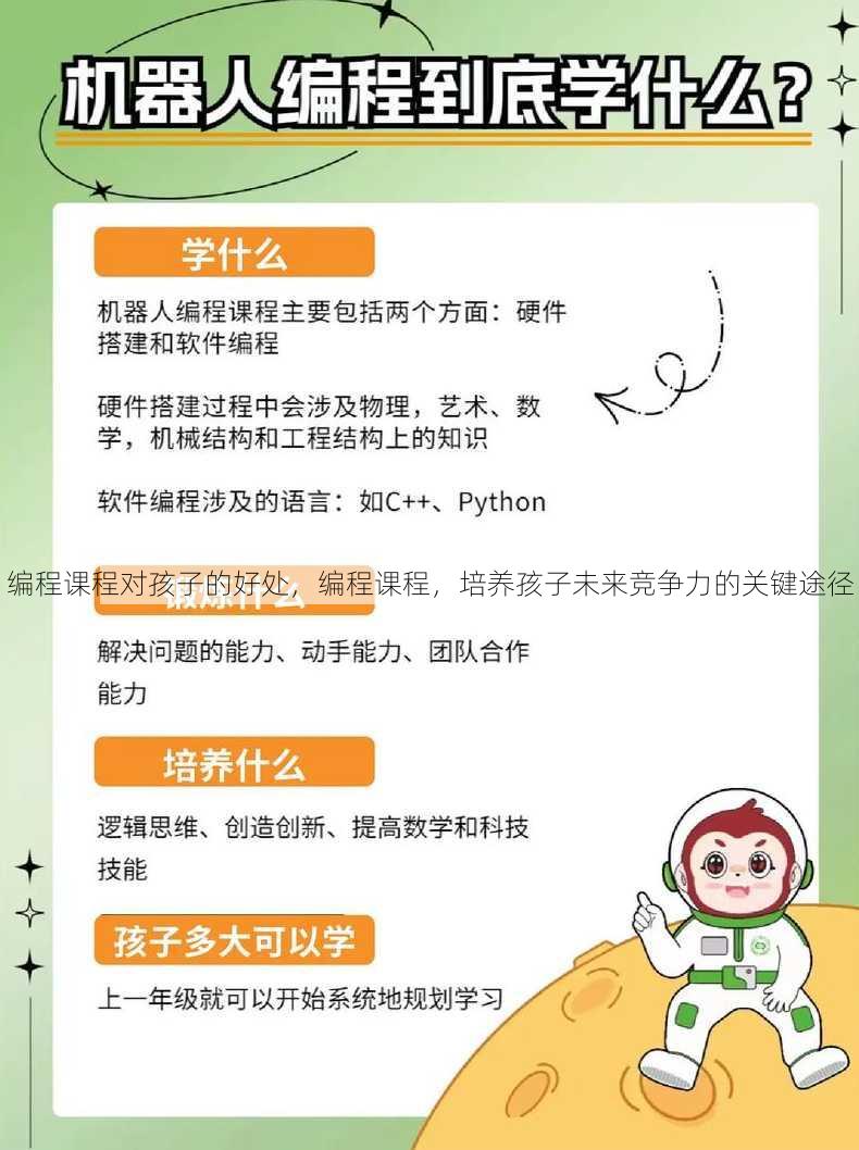 编程课程对孩子的好处