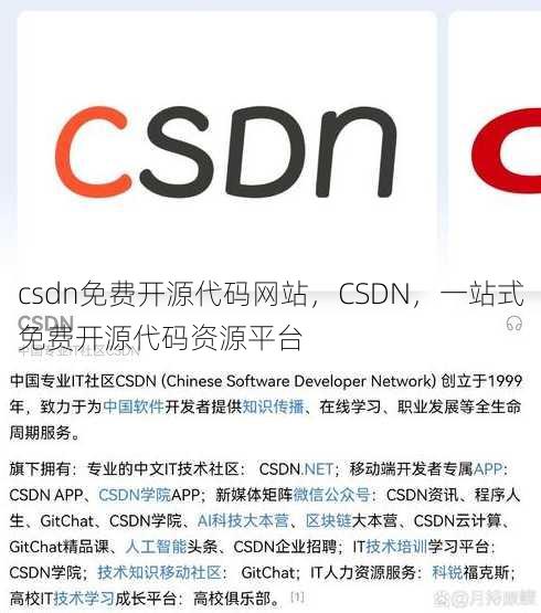 csdn免费开源代码网站