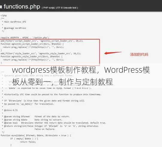 wordpress模板制作教程