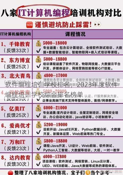 软件编程培训学校排名