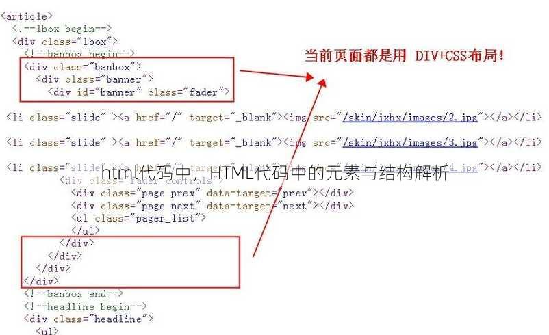 html代码中