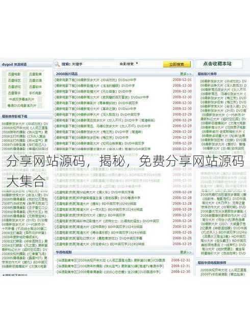 分享网站源码