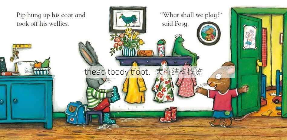 thead tbody tfoot