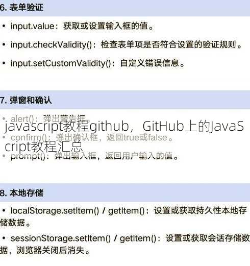 javascript教程github