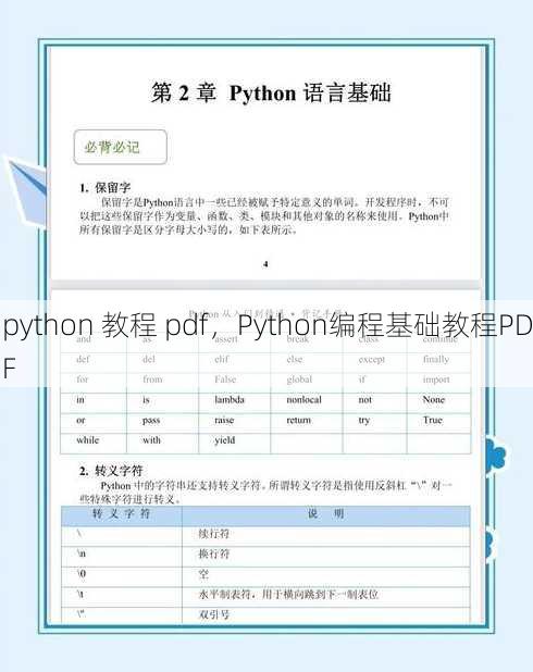 python 教程 pdf