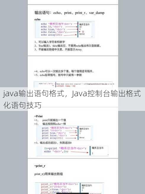 java输出语句格式